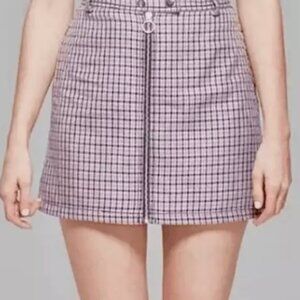Wild Fable NWT Mini Skirt Plaid Zipper Size 2x